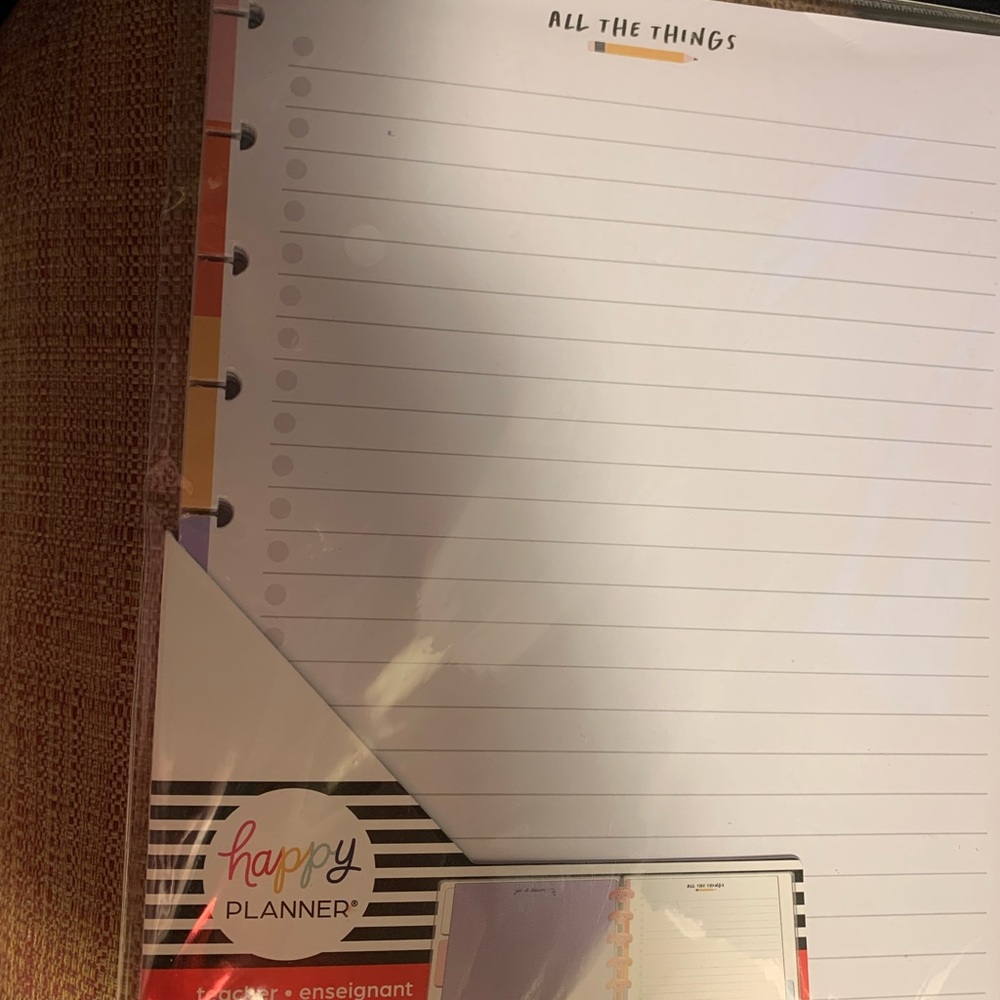 Happy Planner Notebook with Multicolor Tabs